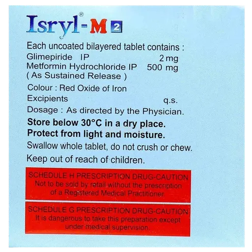 isryl m 2mg tablet 15's